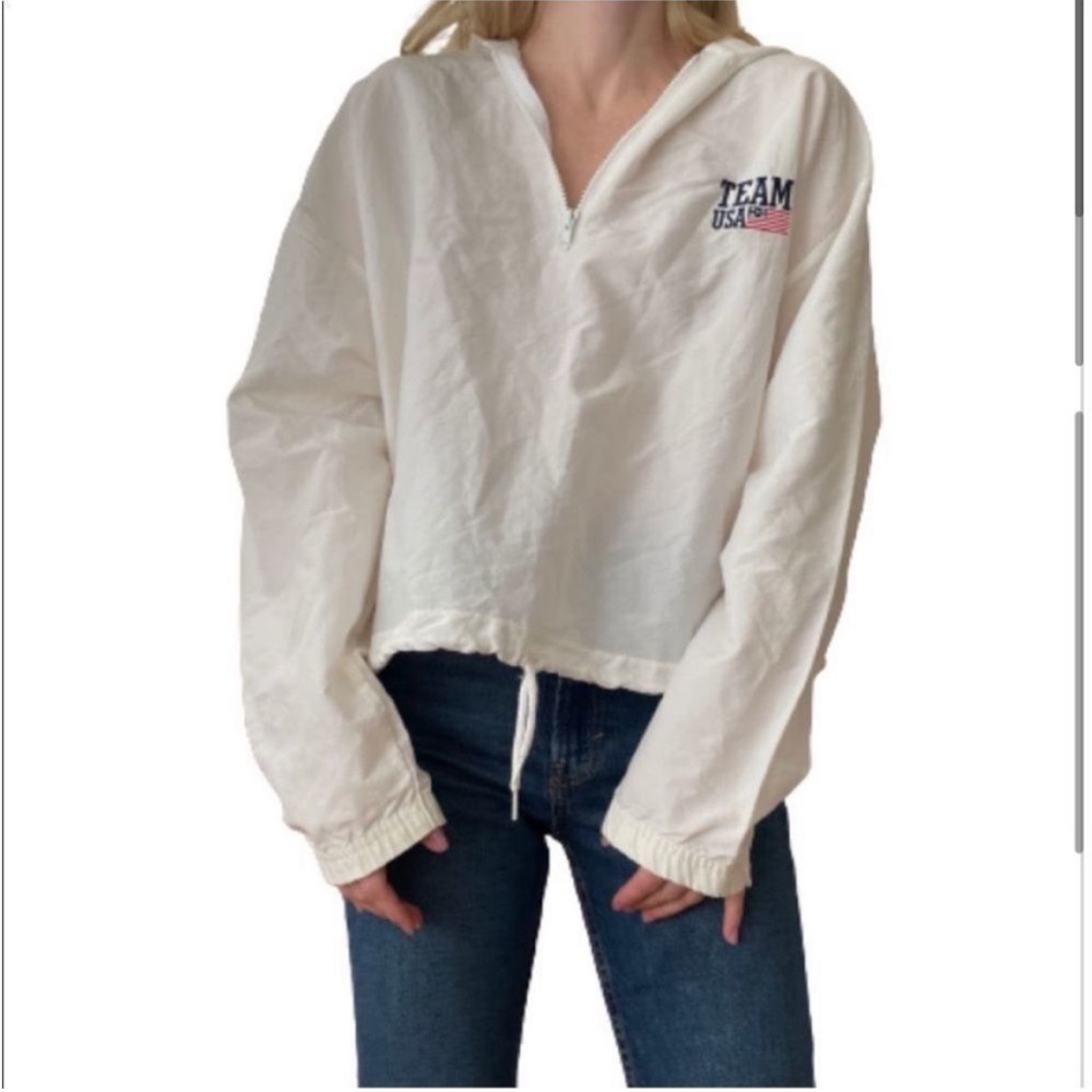 Vintage Team USA Olympic Cropped Hoodie